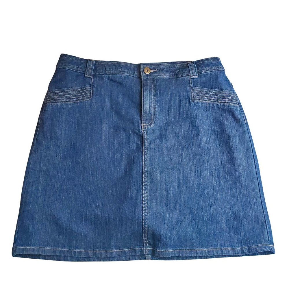 Christopher & Banks Skort Denim Blue Jean Women's Size 14